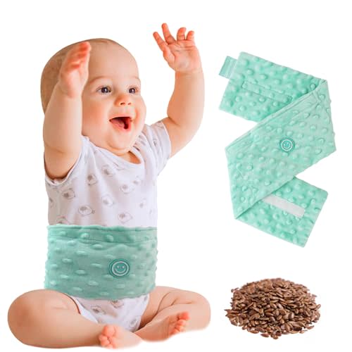Comfheat Colic and Gas Relief for Newborns and Infants, Flaxseed Heated Tummy Wrap, Baby Swaddling Belt with Soothing Warmth, Natural Relief for Upset Stomach in Babies and Toddlers, 0-3 Years
