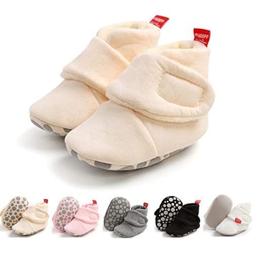 Ohwawadi Infant Baby Slippers Girls Boys Booties Warm Baby Socks Shoes Newborn Crib Footwear Prewalkers
