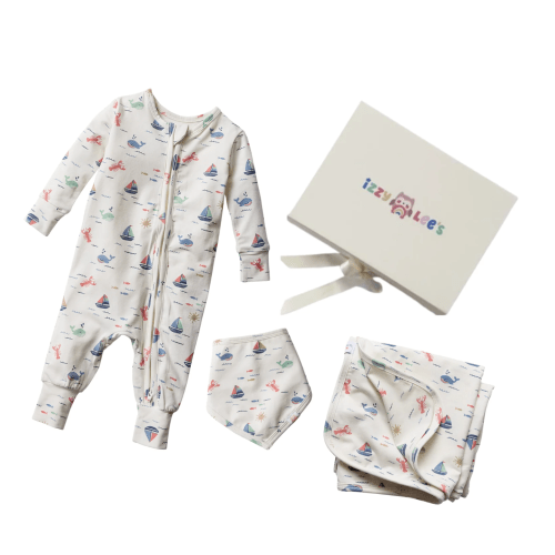 Casco Bay Onsie & Blanket Bundle