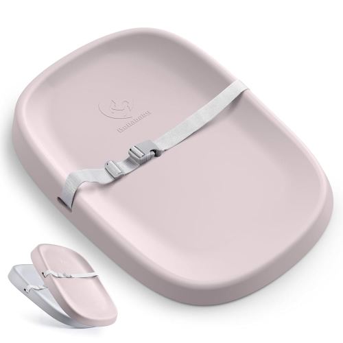 Bellababy Baby Changing Pad, Soft & Comfortable, Easy to Clean, Lightweight & Portable, Waterproof Diaper Changing Pad, Non-Slip, Polyurethane (PU), 27.6” x 19.2” x 2.9”, Pink