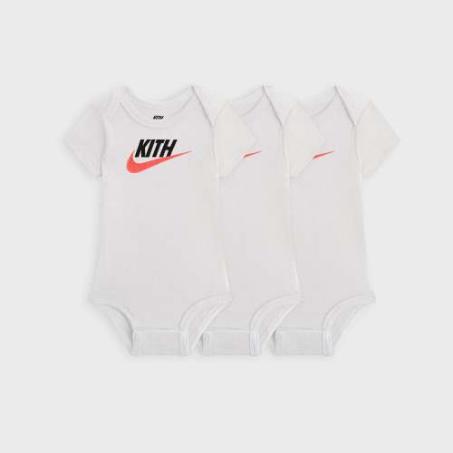 Kith Baby for Nike 3-Pack Bodysuit - White