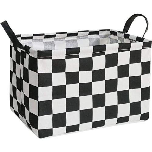 Rectangular Storage Basket Collapsible Organizer Bin Waterproof Toy Box for Organizing Home/Dorm/Kitchen/Pet/Office/Closet/Shelf/Gift Baskets
