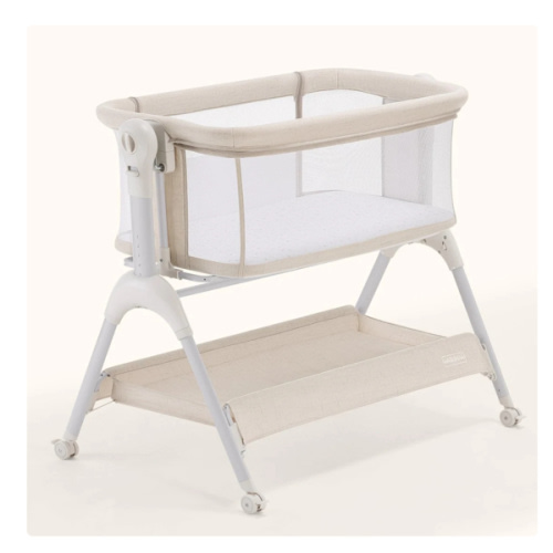 HARPPA Cuddly Sway | 3-in-1 Rocking Baby Bassinet & Bedside Sleeper with Anti-Reflux Mattress for Newborns | Attaches to Bed, Adjustable Height, Tool-Free Setup, Portable Wheels, CPSC Certified, Gentle Rocking Motion | Ideal for Infants, Safe Co-Sleeping