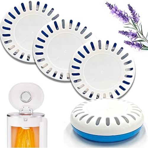 4-Pack Odor Eliminator Cartridge for Munchkin Step Diaper Pail, Lavender Scent Baking Soda Diaper Pail Deodorizer