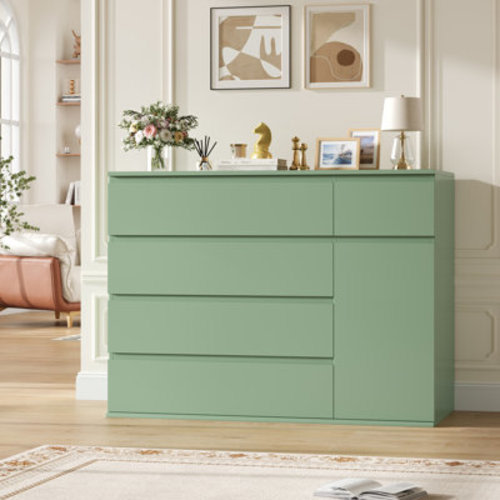 Zipcode Design™ Kardos 39.3" W Combo Dresser With 5 Drawers & Reviews | Wayfair