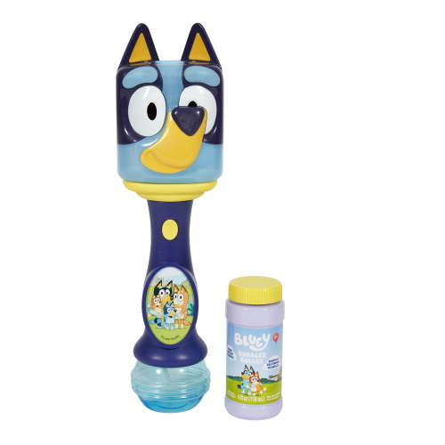Free Shipping! Bluey Light and Sound Bubble Wand, Vibrant Lights, Easy-to-Use Design, Ages 3+