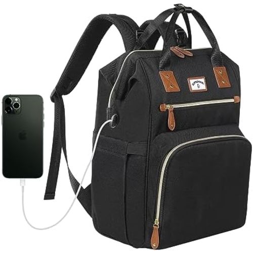 Diaper Bag Backpack:Baby Bag Large Tote Diaper bag for Boys and Girls, Men's Diaper Backpack, Women's Shoulder Mommy Bag, 2 Kids Nappy bag for mom and dad Black