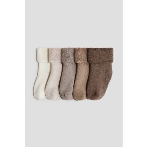 5-pack Non-slip Terry Socks