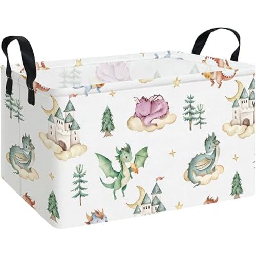 Rectangular Dragon Storage Basket