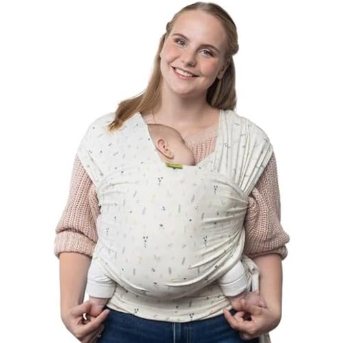 Boba Baby Wrap Carrier - Stretch Bamboo Newborn Sling, Serenity Achillea
