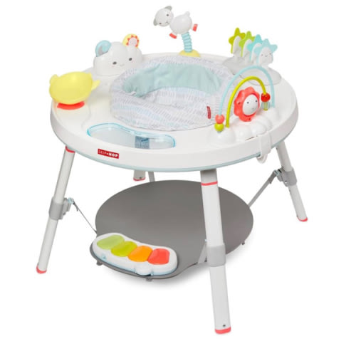 Skip Hop Baby Activity Center: Interactive Play Center with 3-Stage Grow-with-Me Functionality, 4mo+, Silver Lining Cloud