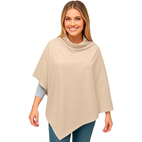 Breastfeeding Covers For Nursing Baby Privacy Nursing Cover 100% Organic Cotton Breathable Lightweight Portable Soft Comfortable Cloth Travel Infant Feeding Blanket Multiuse Fabric (BEIGE)