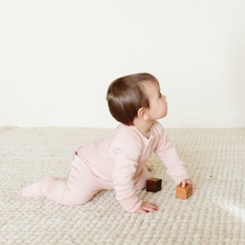 Goumi Grow With You Footie - Rose 0-3M