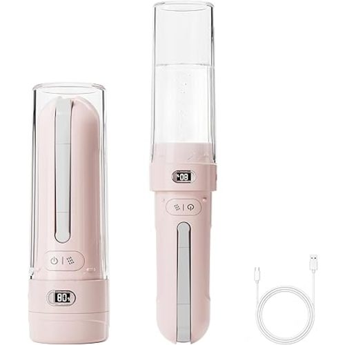 Portable Bidet for Travel | Bathroom - Rechargeable Electric Bidet Sprayer with 3 Pressure | Waterproof for Ultimate Personal Hygiene Cleaning at Home Office and Camping (Pink)