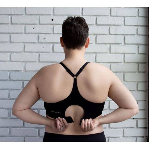 Bamboobies Yoga Nursing Bra - Black M