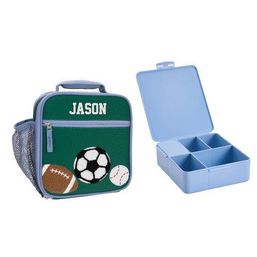 Mackenzie Green Sports Chenille Lunch & Bento Bundle, Set of 2