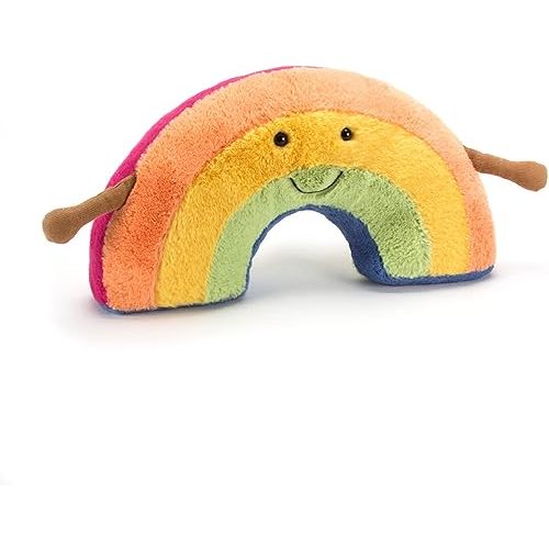 Jellycat Amuseables Rainbow Stuffed Toy, Medium 12.5 inches - Rainbow Plush - Fun Gift Idea