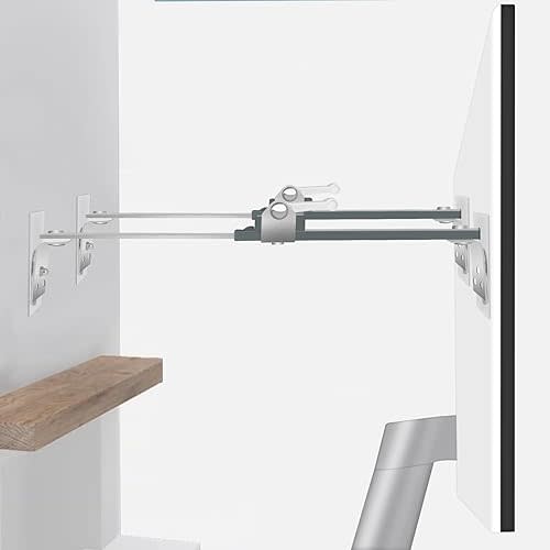 Metal TV Safety Straps, TV Anchors for Baby Proofing to Prevent Forward or Backward Tipping, TV Straps Safety for Flat Screen, Adjustable Length Range 8.6'' to 14.1''(2 Pack)