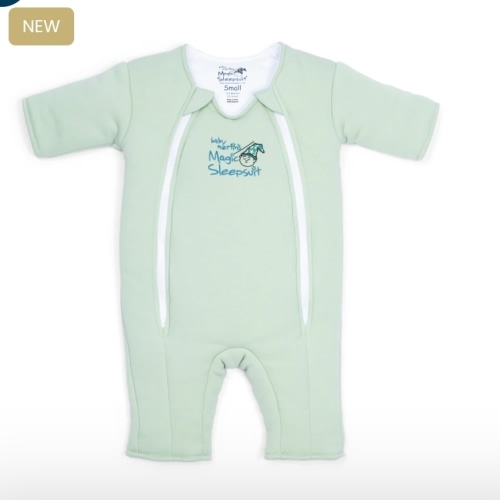 Sage Green Baby Merlin’s Magic Sleepsuit – 100% Cotton Sleep Solution