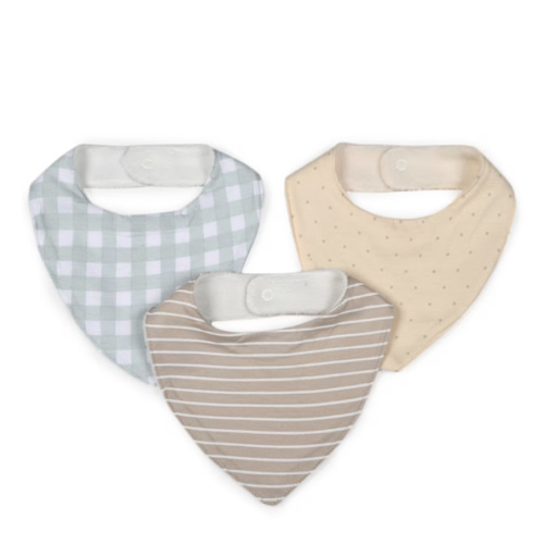 3 Pack Bandana Bibs - Gingham