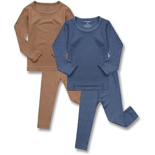 AVAUMA Baby Boys Girls Pajama Set Kids Toddler Snug fit Ribbed Sleepwear pjs for Daily Life Style