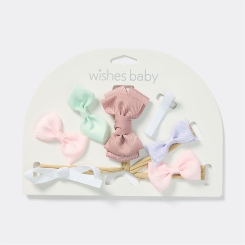 Wishes Baby Hair Accessory Set 7 Pack - Multi