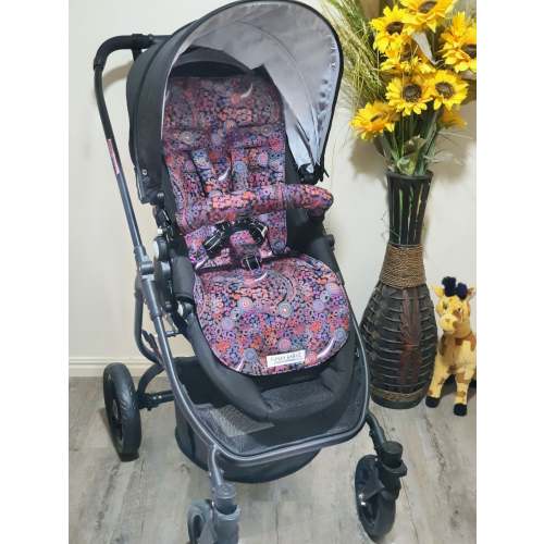 Pram/stroller seat liner-Indigenous art,Emu tracks