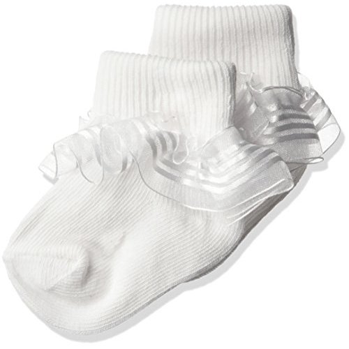 Jefferies Socks Baby Girls' Infant Stripe Lace Sock