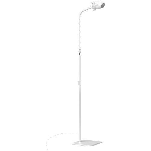 Baby Monitor Floor Stand, Universal Adjustable Gooseneck Holder with Stable Base, No-Drill Installation, Compatible with All Baby Monitor Cameras