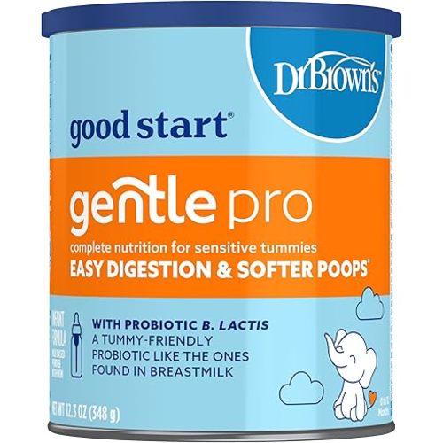 Good Start | Dr. Browns Gentle Pro, Baby Formula Powder, For Sensitive Tummies, Easy Digestion and Softer Poops, Infant Formula with Probiotics, DHA, Non-GMO