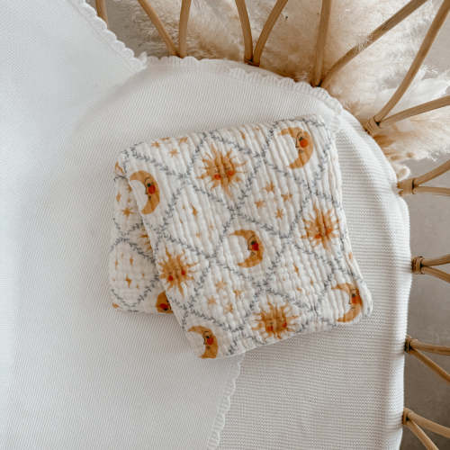 Heritage Muslin Blanket - Celestial Skies – Blossom and Pear