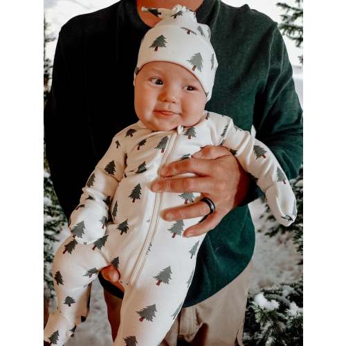 Trees / Organic Zip Footie