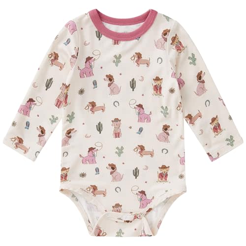 pureborn Baby Girls Boys Bodysuit Super Soft Cotton Romper 0-24 Months