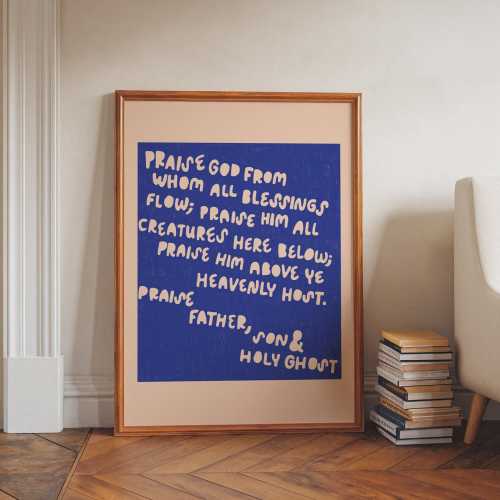 Modern Doxology Digital Print (Blue)