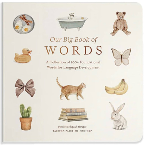 Our Big Book of First Words: A Collection of 100+ Foundational Words for Language Development (Tabitha Paige Children's Book Series)