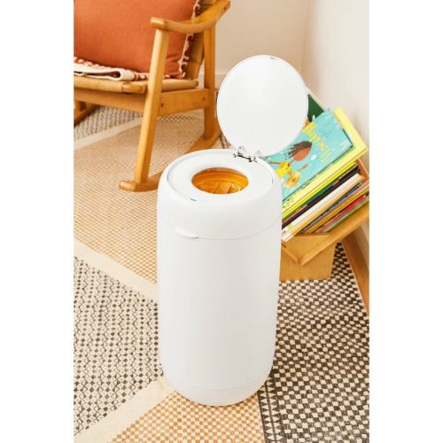 Munchkin Flex Diaper Pail: Polypropylene Material, Holds 30 Diapers, 10.75"x10.75"x21.25"