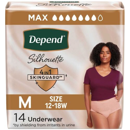 Depend Silhouette Women's MEDIUM Postpartum & Incontinence Disposable Underwear