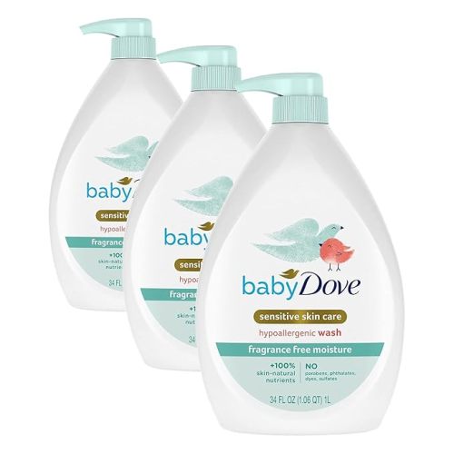Baby Dove Baby Wash Fragrance Free (Pack of 3)