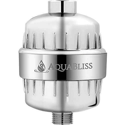 AquaBliss High Output Revitalizing Shower Filter – Reduces Chlorine and Impurities with Vitamin C and Mineral Infusion – Universal Chrome (SF100)