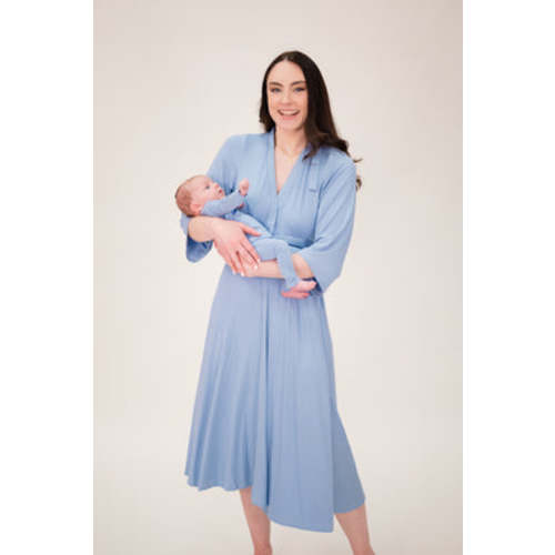 Nadia Labor & Postpartum Gown in Deep Teal – Lila