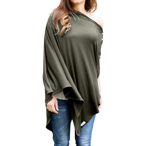 Byrd & Blume Maternity Nursing Cover Breathable Lightweight Breastfeeding Cover Wrap Shawl Scarf Poncho Full 360