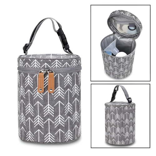 GASTROPOD Hanging Baby Bottle Warmer Bag Holder, Travel Carrier Breastmilk Storage Tote, 14x14x19cm Bottle Cover, Feeding Cup Cover Thermal Bag
