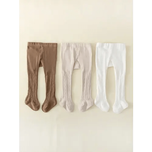 3pcs/Set Children's Tights For Girls, Solid Color, Suitable For Autumn/Winter, Include Braided, Style, Princess Design | SHEIN USA