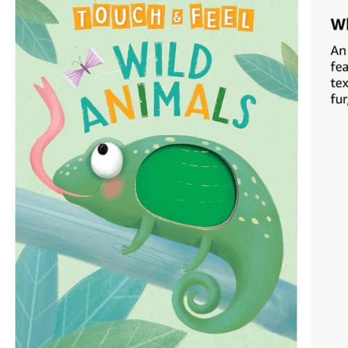 Wild Animals: A Touch and Feel Book - Children's Board Book - Educational