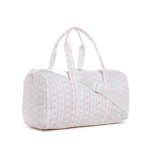 Weekender Duffel Bag, Ribbon Floral Pink