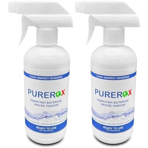 disinfectant (16oz, 2pk) Eliminate 99.9999% MRSA, Norovirus, Viruses, Fungus, Bacteria. Hospital Grade. Safe for Use Anywhere. No residue. Suitable for All Surfaces.