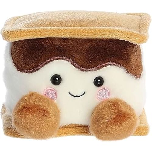 Aurora® Adorable Palm Pals™ Toastee S'More™ Stuffed Animal - Pocket-Sized Play - Collectable Fun - Brown 5 Inches