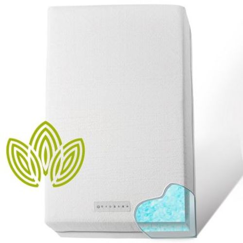 Modera Baby Organic Cotton Dual-Sided Crib Mattress and Toddler Bed Mattress - 52x27.5x5.5" - STONE WHITE