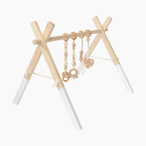 Poppyseed Play White Pine Wood Gym - Macrame Toys