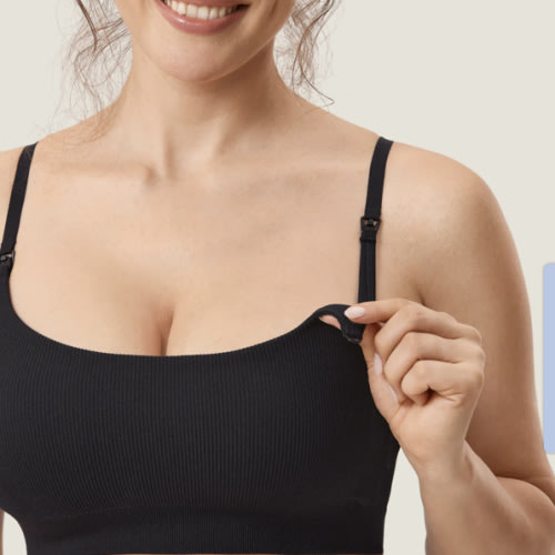 Ribbed Scoop Nursing Bralette